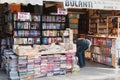 Second hand books outdoor street market Sevgi volu